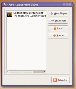 Abbildung 4: Awn bietet über Applets auch einen Umschalter für virtuelle Desktops und einen Papierkorb.