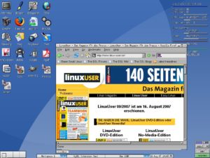 Abbildung 4: Eine in doppelter Hinsicht leistungsfähige Alternative bietet der Einsatz von Damn Small Linux auf dem Linutop. Hier lassen sich auch Anwendungen dauerhaft nachinstallieren.