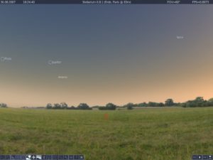 Abbildung 4: Ein echter Hingucker: Mit der exzellenten Astronomie-Software Stellarium erforschen Sie den Sternenhimmel.