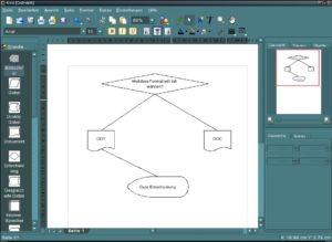 Abbildung 4: Nützlicher Exot im Office: Mit Kivio erstellen Anwender schnell und einfach Flussdiagramme und Organisationspläne.