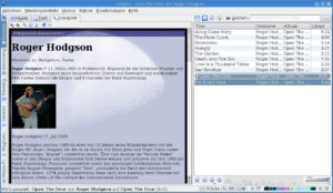 Abbildung 4: Der Open-Source-Player zeigt Informationen aus der Wikipedia zum aktuellen Interpreten.
