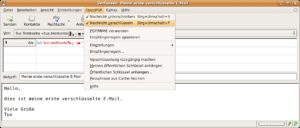 Abbildung 4: Über das Menü »OpenPGP« aktivieren Sie beim Versand das Verschlüsselung von E-Mails.
