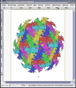 Abbildung 4: Das Konvertieren von Postscript in Pixelformate mit dem selbst kompilierten Treiber     <code srcset=