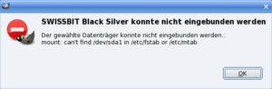 Abbildung 4: Mandriva bindet externe Wechselmedien wie USB-Sticks nicht automatisch ein, wenn Sie diese an den Rechner anschließen.