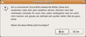 Abbildung 4: Simon fragt nach, sobald er auf unbekannte Vokabeln trifft.