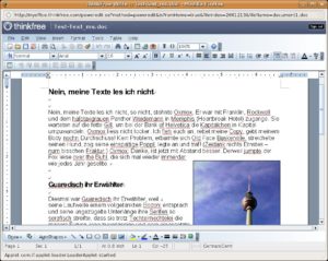 Abbildung 4: Geradezu perfekt: Thinkfree Write importiert das Testdokument absolut fehlerfrei.