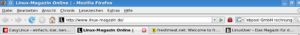 Abbildung 4: Über eine kleine Anpassung der Firefox-Einstellungen versieht der Browser nur noch den aktiven Reiter mit einer Schließen-Schaltfläche.