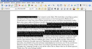 Abbildung 5: Im ERG-Modus können Sie per Mausklick auch nicht zusammenhängende Textinhalte markieren.