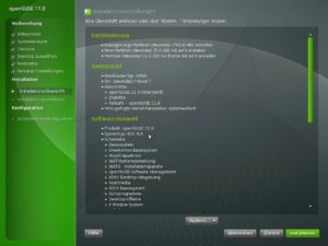 Abbildung 5: Für die Kontrolle der Installationseinstellungen sollten Sie sich ein wenig Zeit nehmen. Rote Einträge deuten Probleme an.
