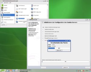 Abbildung 5: Beim Einrichten des Samba-Servers installiert YaST die dazu nötigen Samba-Pakete gleich automatisch.