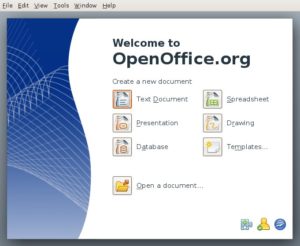 Abbildung 5: Im Startbildschirm von OpenOffice 3 haben Sie Zugriff auf alle Office-Anwendungen.