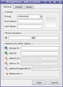 Abbildung 5: Aus Wengophone heraus chatten Sie auch mit MSN- und ICQ-Nutzern. Die Videoübertragung in diese Netze funktioniert jedoch nicht.