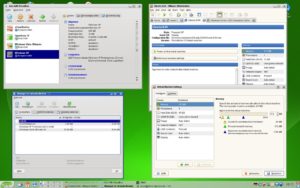 Abbildung 5: Konfiguration – VirtualBox (links) setzt auf einen Medien-Manager, der für alle Maschinen zuständig ist, während VMware Workstation dies separat in den Einstellungen einer Maschine erledigt.