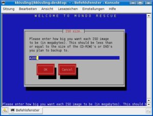 Abbildung 5: Der Archivar zerlegt große Archive in handliche Einzelteile, damit sie auf eine CD oder DVD passen.