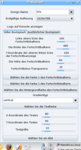 Abbildung 5: Als einziges System bringt Mandriva 2007 ein grafisches Konfigurationstool mit, um einen eigenen Bootsplash zu erstellen.