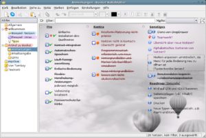 Abbildung 5: Das übersichtliche Layout mit drei Spalten lässt kaum Wünsche offen.