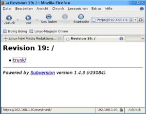 Abbildung 5: Erster Kontakt: Haben Sie erfolgreich einen Satz an Daten importiert, durchstöbern Sie den Dateibaum mit einem Browser.