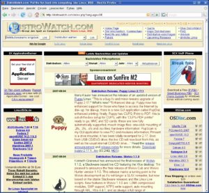 Abbildung 5: Das Internetportal Distrowatch führt eine Liste mit nahezu allen derzeit existierenden Linux-Distributionen.