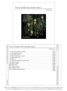 Abbildung 5: Mit Disc-cover erstellen Sie in ein paar Sekunden ein Cover für eine Musik-CD – mit Bild und sämtlichen Titeln. Die CDDB hilft dabei.