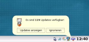 Abbildung 5: PiSi informiert Sie rechtzeitig über anstehende Aktualisierungen.