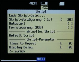 Abbildung 5: Die auf Ubasic basierende Skript-Engine von Chdk erlaubt den Start selbst erstellter Skripte auf der Kamera, etwa zur Bewegungserkennung.