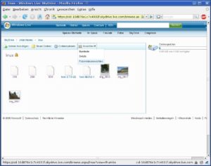 Abbildung 5: Microsofts Online-Storage Skydrive bietet zwar 5 GByte Speichervolumen, aber mitunter sehr bescheidene Download-Raten.