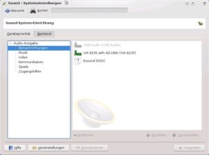 Abbildung 5: Die Soundeinstellungen im Kontrollzentrum sehen nun anders aus. Sie bestimmen hier unter anderem, welches Gerät eine Anwendungsgruppe bevorzugt nutzt.