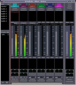 Abbildung 6: Sieht fast aus wie im richtigen Tonstudio: Über den Mixer mischen Sie einzelne Spuren ab.