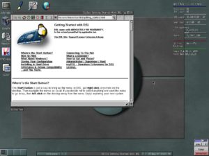 Abbildung 6: Der Desktop von Damn Small Linux: Die Live-Distribution wirft nur 50 MByte in die Waagschale.