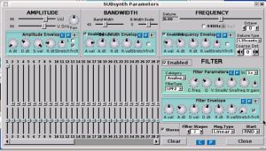 Abbildung 6: Sprachverwirrung, Teil II: Hinter den SUBsynth-Parametern verbergen sich die Einstellungen für die additive Synthese.