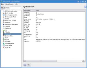 Abbildung 6: Knoppix erkennt den verwendeten Prozessor ohne Probleme.