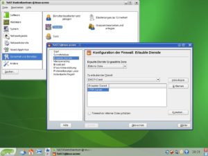 Abbildung 6: Unter OpenSuse müssen Sie ein Loch in die Firewall bohren, damit Sie den installierten Apache-Server auch von Außen erreichen.