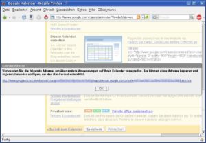 Abbildung 6: Um den Google-Kalender in Lightning zu nutzen, gilt es zunächst die benötigte Adresse zu über den Browser zu ermitteln.