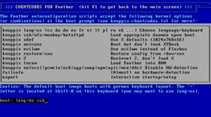 Abbildung 6: Mit seinen 128 MByte verdient auch Feather Linux die Bezeichnung als schlanke Distribution.