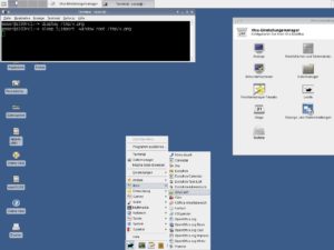 Abbildung 6: Das Programmmenü von Xfce ist so gestaltet, das alle Programme und Tools schnell gefunden werden. Einzig die Kategorie "Andere" ist recht vollgestopft.