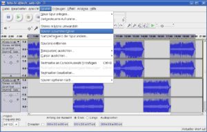Abbildung 6: Dank der Mehrspurfähigkeit von Audacity erstellen Sie im Handumdrehen Audiodateien mit Perfekten Überblendungen.