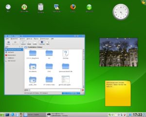 Abbildung 6: Nach der Installation startet OpenSuse automatisch den neuen KDE-4-Desktop.