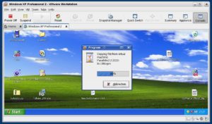 Abbildung 6: Als einziger Testteilnehmer unterstützt VMware Workstation den Datentransfer zwischen Gast und Wirt mit Drag & Drop.