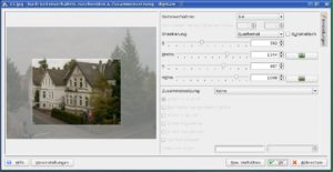 Abbildung 6: Benötigen Sie für den Druck oder das Fotoalbum ein bestimmtes Seitenverhältnis, stellen Sie es in diesem Dialog ein.