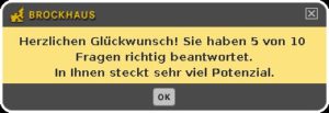 Abbildung 7: Nicht dumm: "Viel Potenzial" steckt laut Brockhaus noch im Anwender.