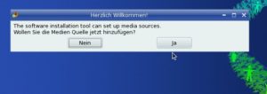 Abbildung 7: Selbst in kurzen Informationsfenstern mischen sich deutsche mit englischen Texten.