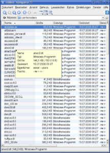 Abbildung 7: So ist es richtig: Das Verzeichnis "/usr/lib/codecs/" enthält auch zahlreiche Windows-Codec-Bibliotheken – damit spielt MPlayer fast jedes Video ab.