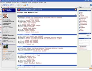 Abbildung 8: Während Sie im großen Browswerfenster im Web surfen, haben Sie aktuelle Nachrichten in der Sidebar im Blick.