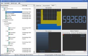 Abbildung 8: Mit Anzeigetypen wie "Signal-Plotter", "Balkengraphik" und "Sensor-Protokoll" können Sie gleichzeitig mehrere Werte überwachen.