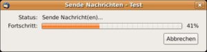 Abbildung 8: Richtig eingestellt zeigt Thunderbird auch beim Versand von Nachrichten den Fortschritt an.