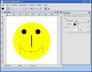 Abbildung 9: So leicht entlocken Sie Ihrem Smiley ein Lächeln: Ziehen Sie aus drei einzelnen Liniensegmenten einfach eine Polylinie.
