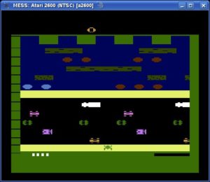Abbildung 9: Das berühmte Spiel Frogger in einer virtuellen VCS2600-Konsole.