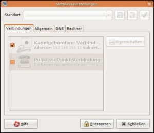 Abbildung 9: Die Gnome-System-Tools nutzen das Policykit bereits ausgiebig. Der Knopf     <code srcset=