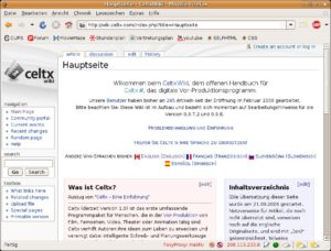 Abbildung 1: Im Wiki auf der Celtx-Webseite erhalten Sie Hilfe, wenn Sie weitere Fragen zur Software haben.