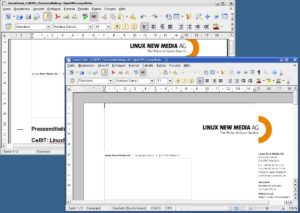Abbildung 1: Auch bei genauerem Hinsehen unterscheiden sich der Writer von OpenOffice 3.0 (vorne) kaum vom dem der Version 2.4.